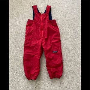 Patagonia red snow bib